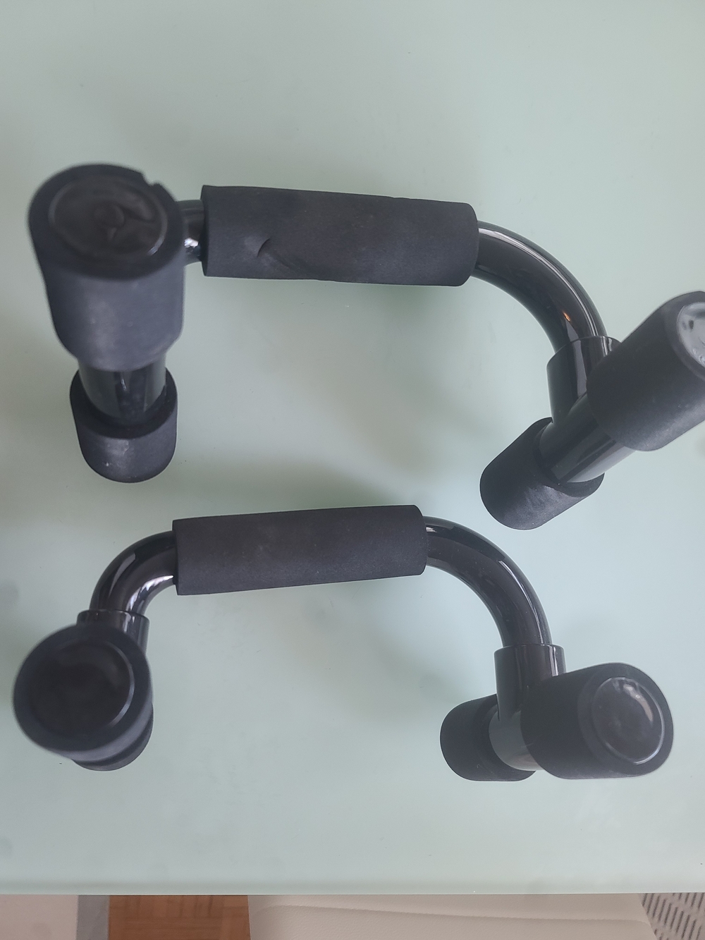 Push-Up Bars with Foam Grips - Black